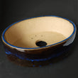Subtle Blue Oval Bonsai Pot