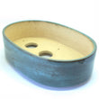 Deep Turquoise Oval Bonsai Pot